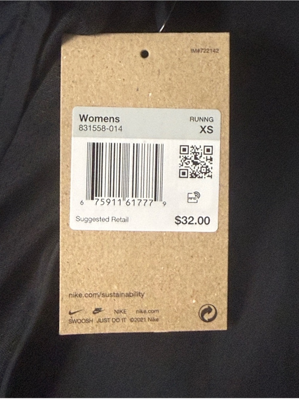 Nike Women’s Dri-FIT Running Shorts Black Size XS NWT - Picture 3 of 3